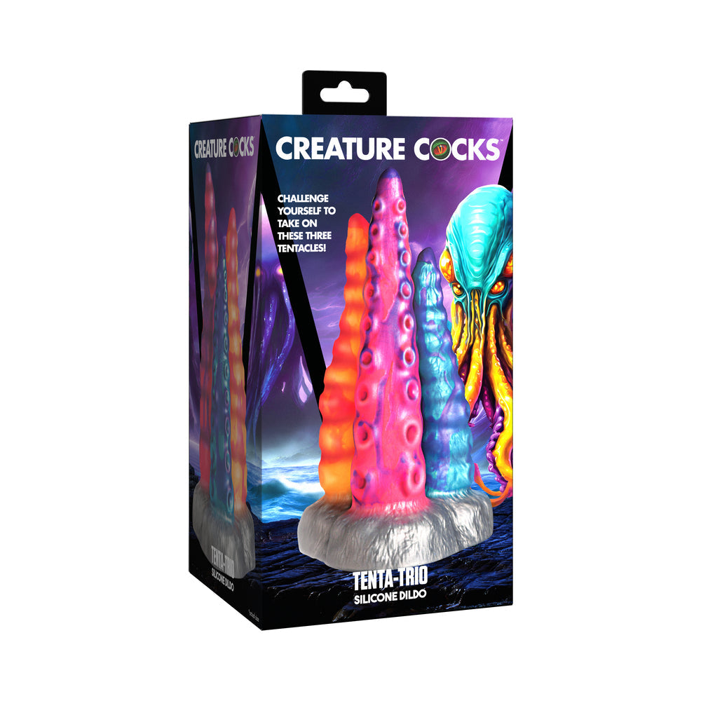 Creature Cocks Tentacle Trio Silicone Dildo by XR Brands
