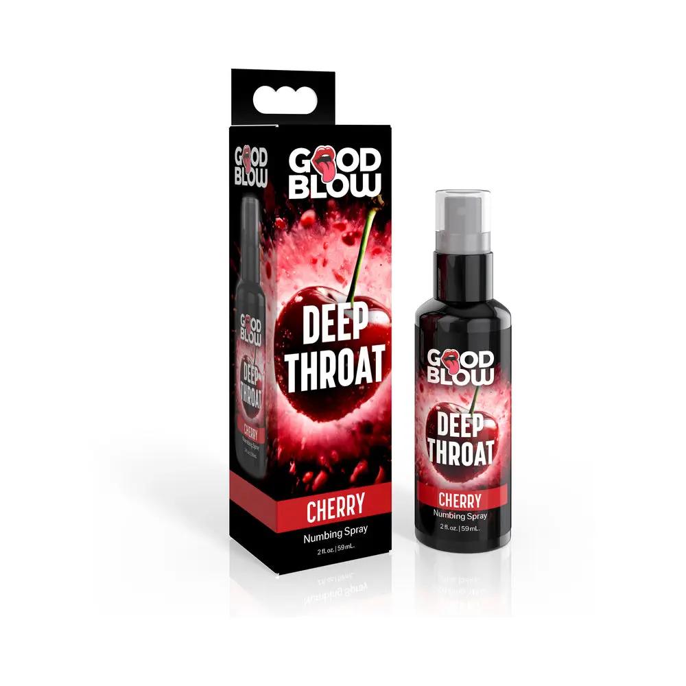 Good Blow Deep Throat Spray Cherry 1 oz. by XR Brands