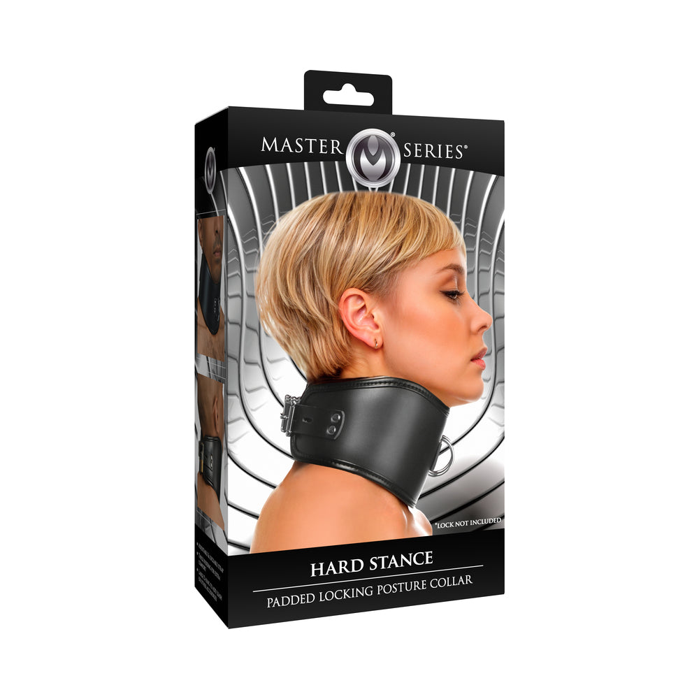 Master Series Hard Stance Padded Locking Posture Collar by XR Brands