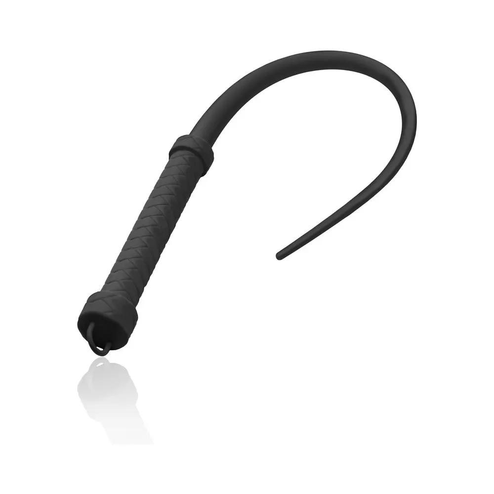 Master Series Viper Tail Silicone Whip Black by XR Brands