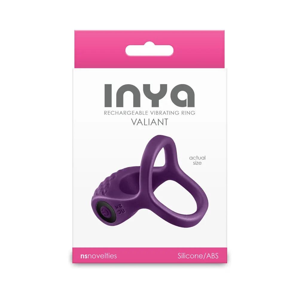 INYA Valiant Rechargeable Vibrating Ring Berry by NS Novelties