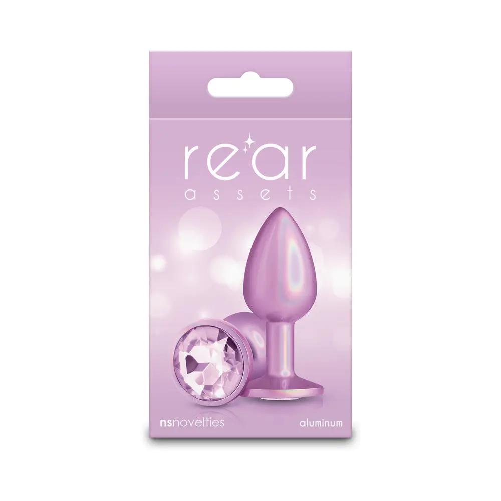 Rear Assets Metal Plug Iridescent Pink Small by NS Novelties