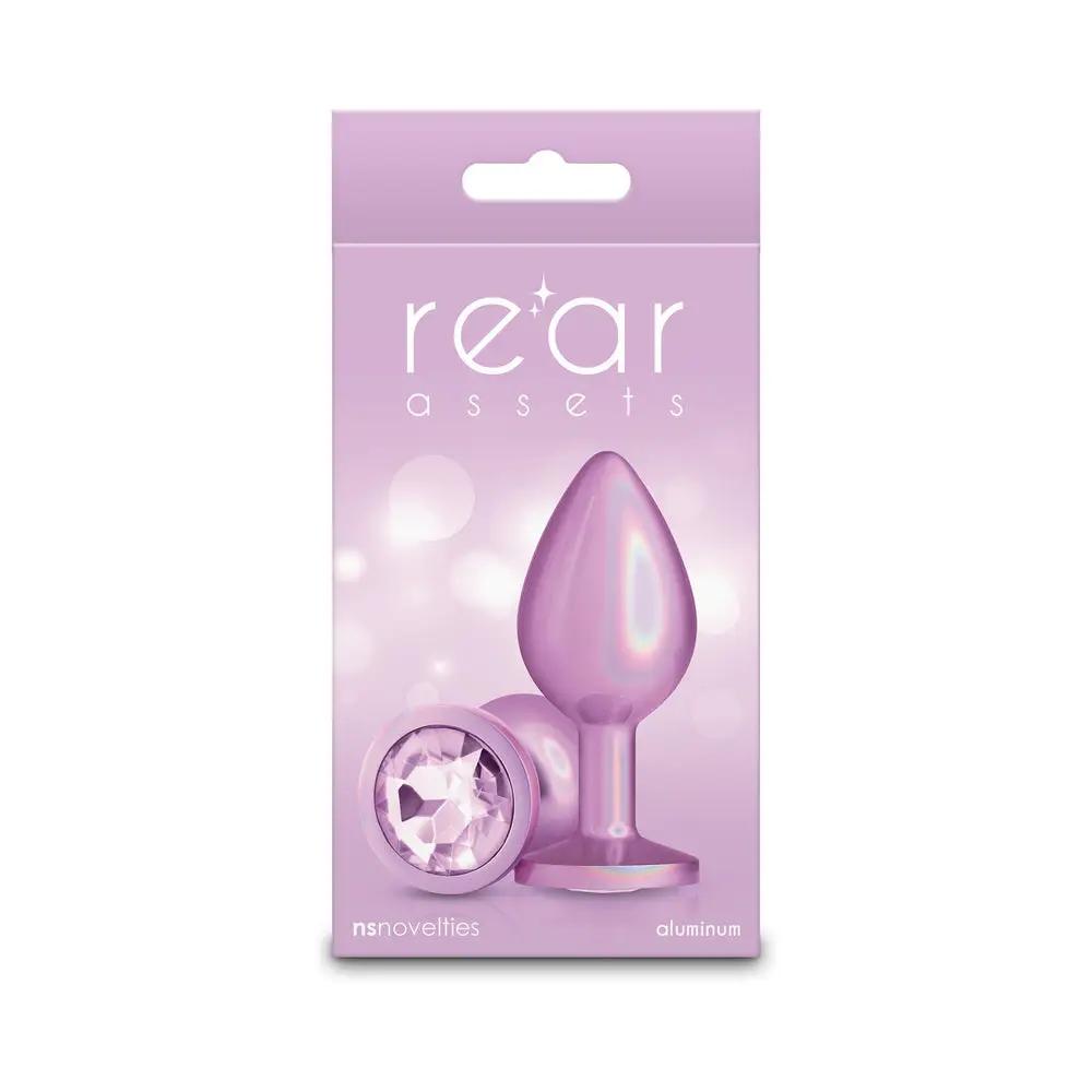 Rear Assets Metal Plug Iridescent Pink Medium by NS Novelties