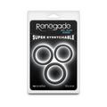 Renegade 3-Piece Slim Rings Black by NS Novelties