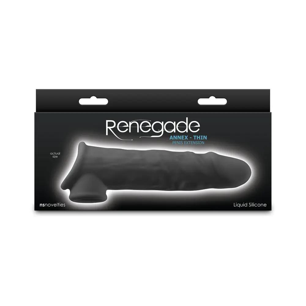 Renegade Annex Thin Penis Extension Black by NS Novelties