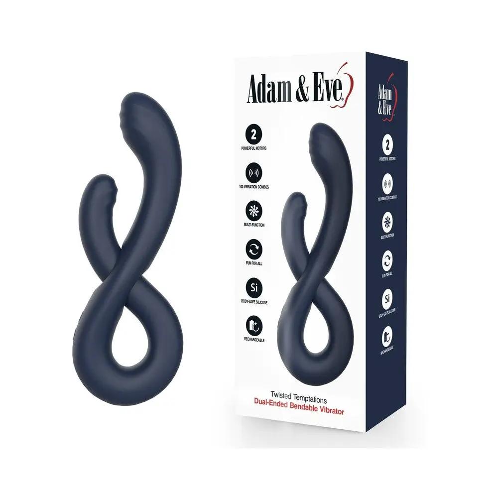 Adam & Eve Twisted Temptations Dual-Ended Bendable Vibrator by Adam & Eve