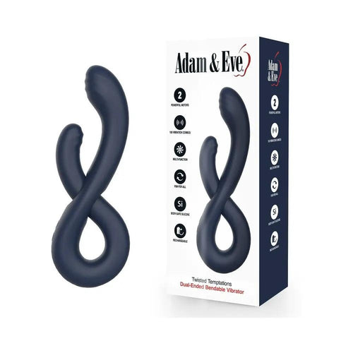Adam & Eve Twisted Temptations Dual-Ended Bendable Vibrator by Adam & Eve