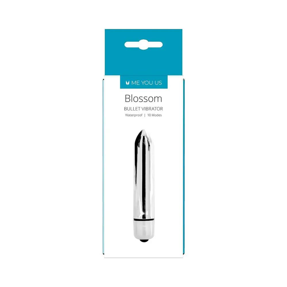 Me You Us Blossom 10 Mode Bullet Vibrator Silver by Me You Us