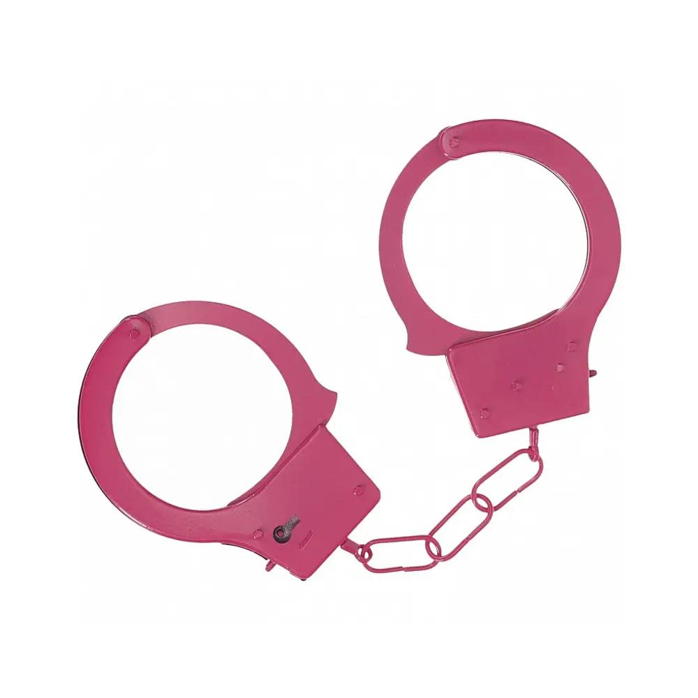 Ouch! Classic Metal Handcuffs Pink by Shots