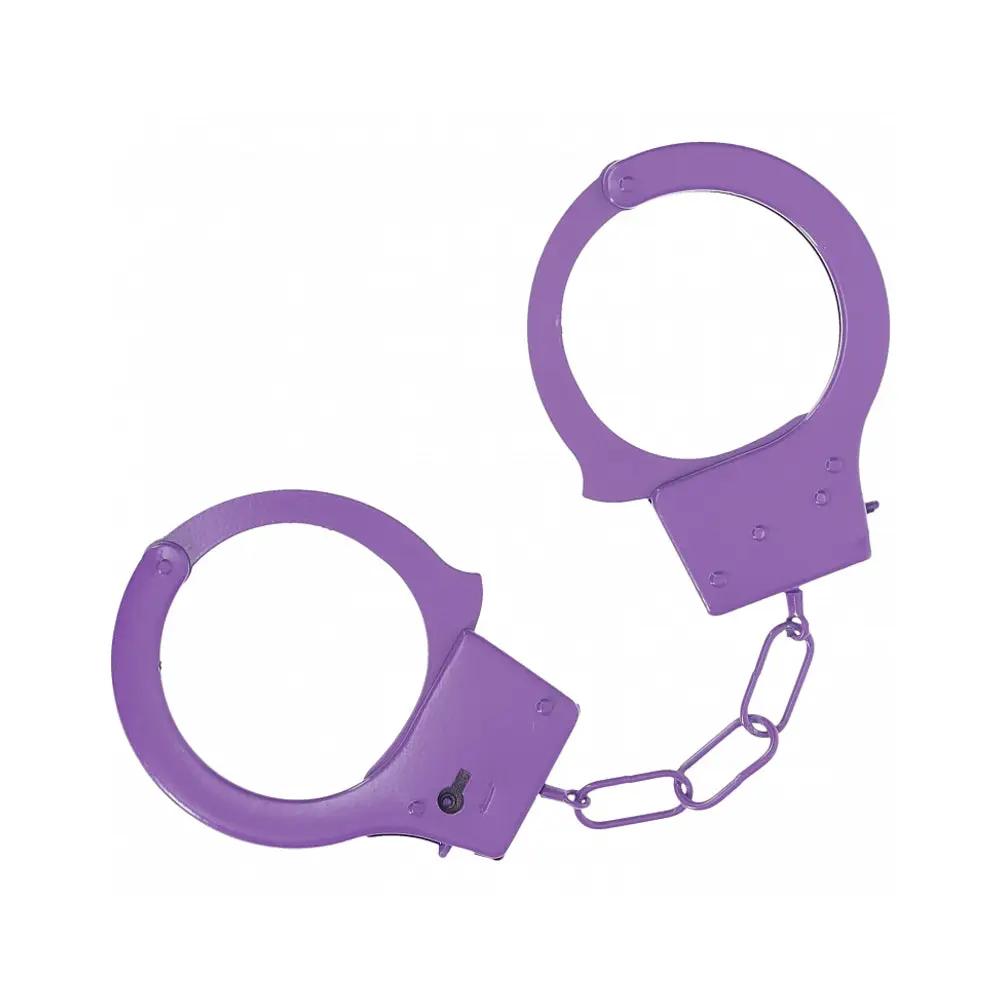Ouch! Classic Metal Handcuffs Purple by Shots