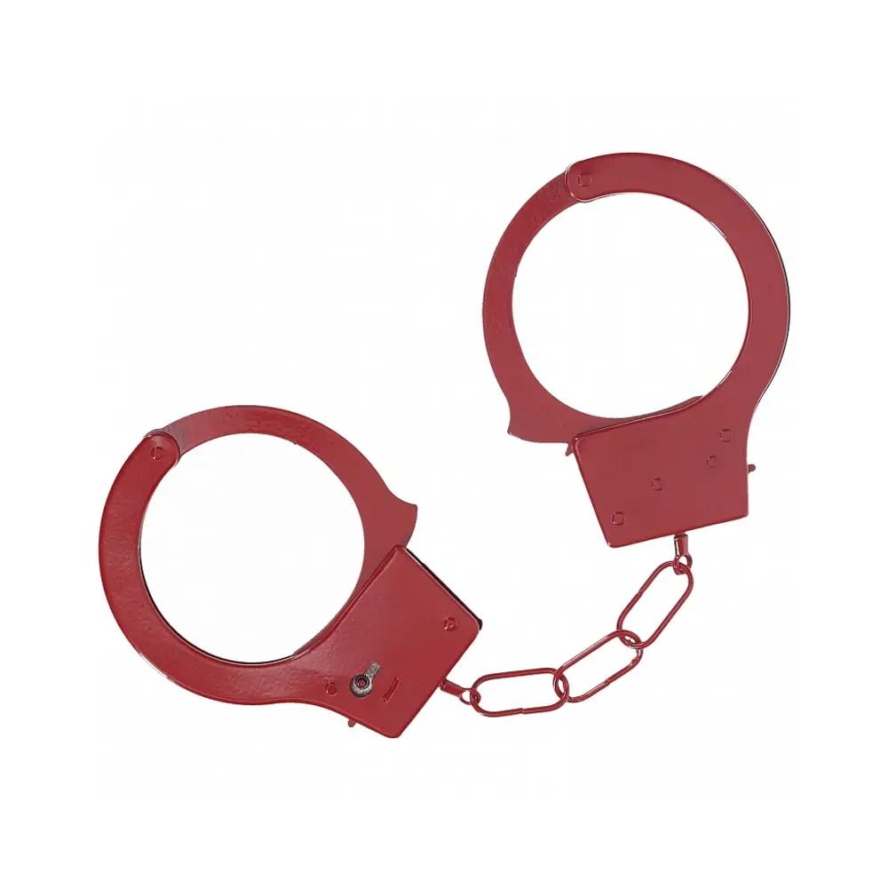 Ouch! Classic Metal Handcuffs Red by Shots