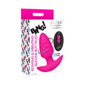 BANG! Rotating & Vibrating Silicone Butt Plug with Remote Pink by XR Brands