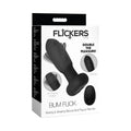 Flickers Bum Flick Flicking & Vibrating Silicone Butt Plug with Remote by XR Brands