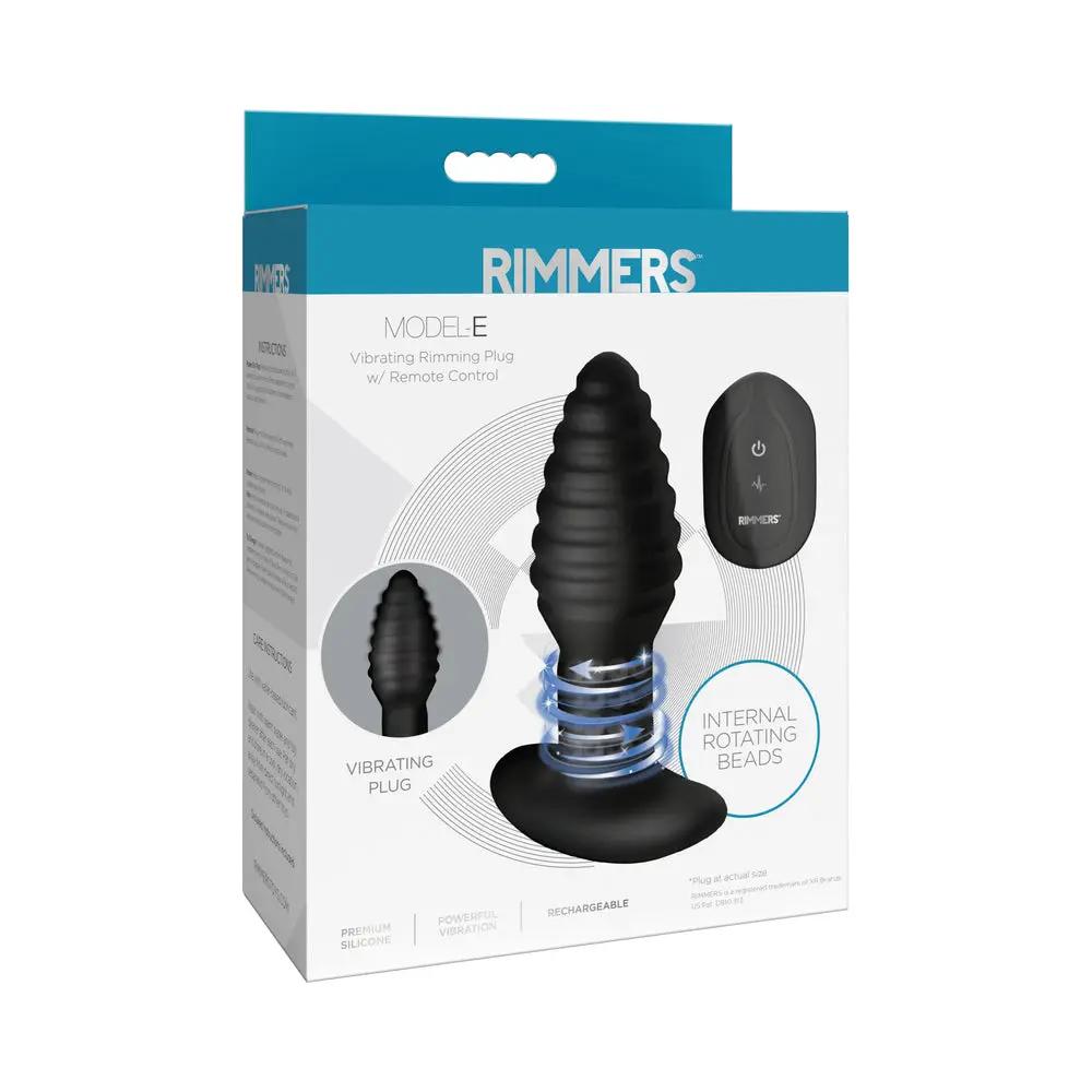 Rimmers Model-E Vibrating Rimming Plug with Remote Control by XR Brands