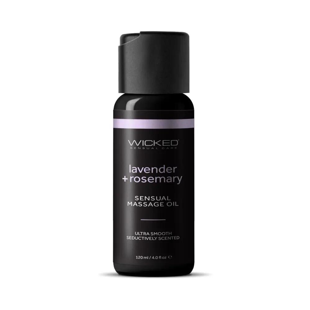 Wicked Lavender and Rosemary Massage Oil 4 oz. by Wicked