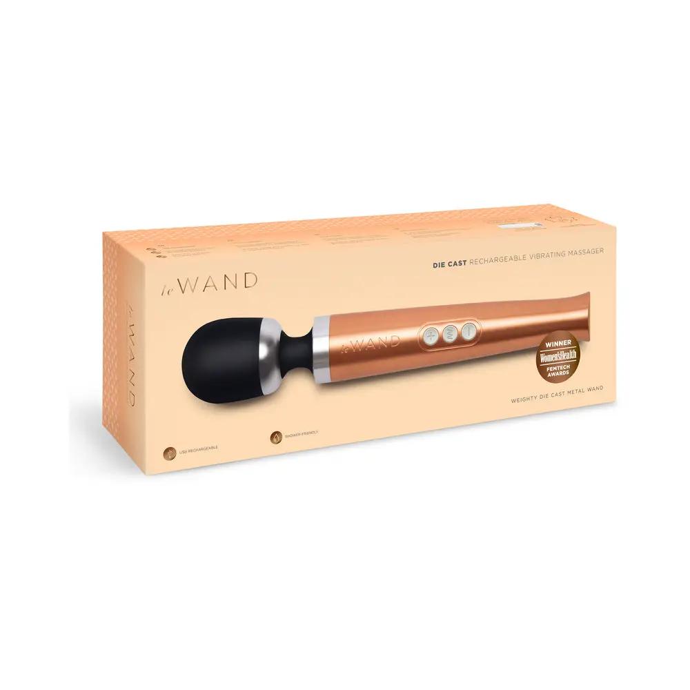 Le Wand Die Cast Rechargeable Massager Rose Gold by Le Wand