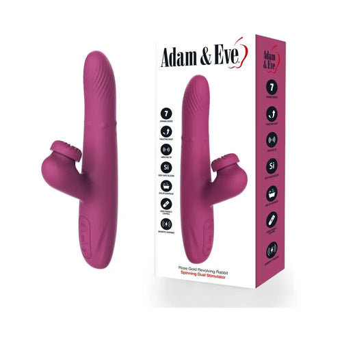Adam & Eve Rose Gold Revolving Rabbit by Adam & Eve
