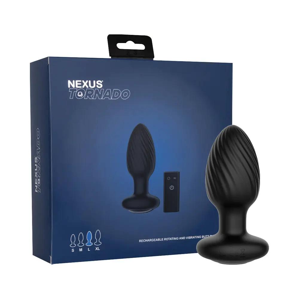 Nexus Tornado Large Rotating and Vibrating Butt Plug with Remote Control by Nexus