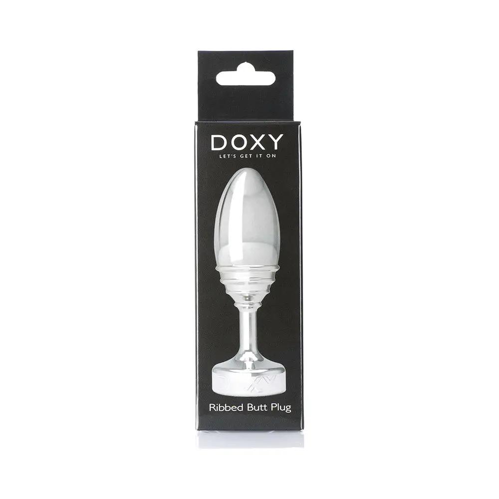 Doxy Ribbed Metal Butt Plug by Doxy