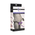 Strap U 28X Double Diva 2 in. Double Dildo with Harness & Remote Purple