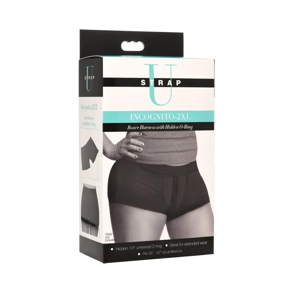 Strap U Incognito Boxer Harness with Hidden O-Ring 2XL by XR Brands