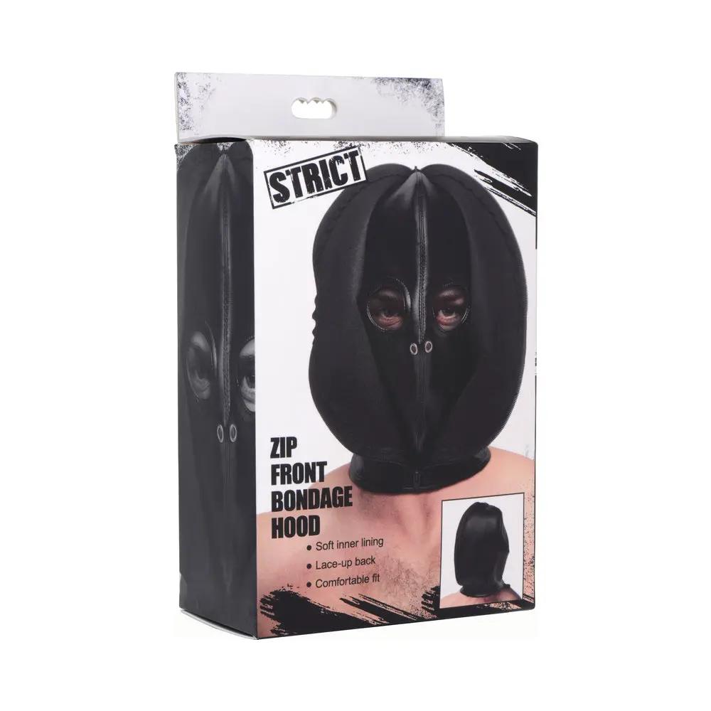 STRICT Zip Front Bondage Hood by XR Brands