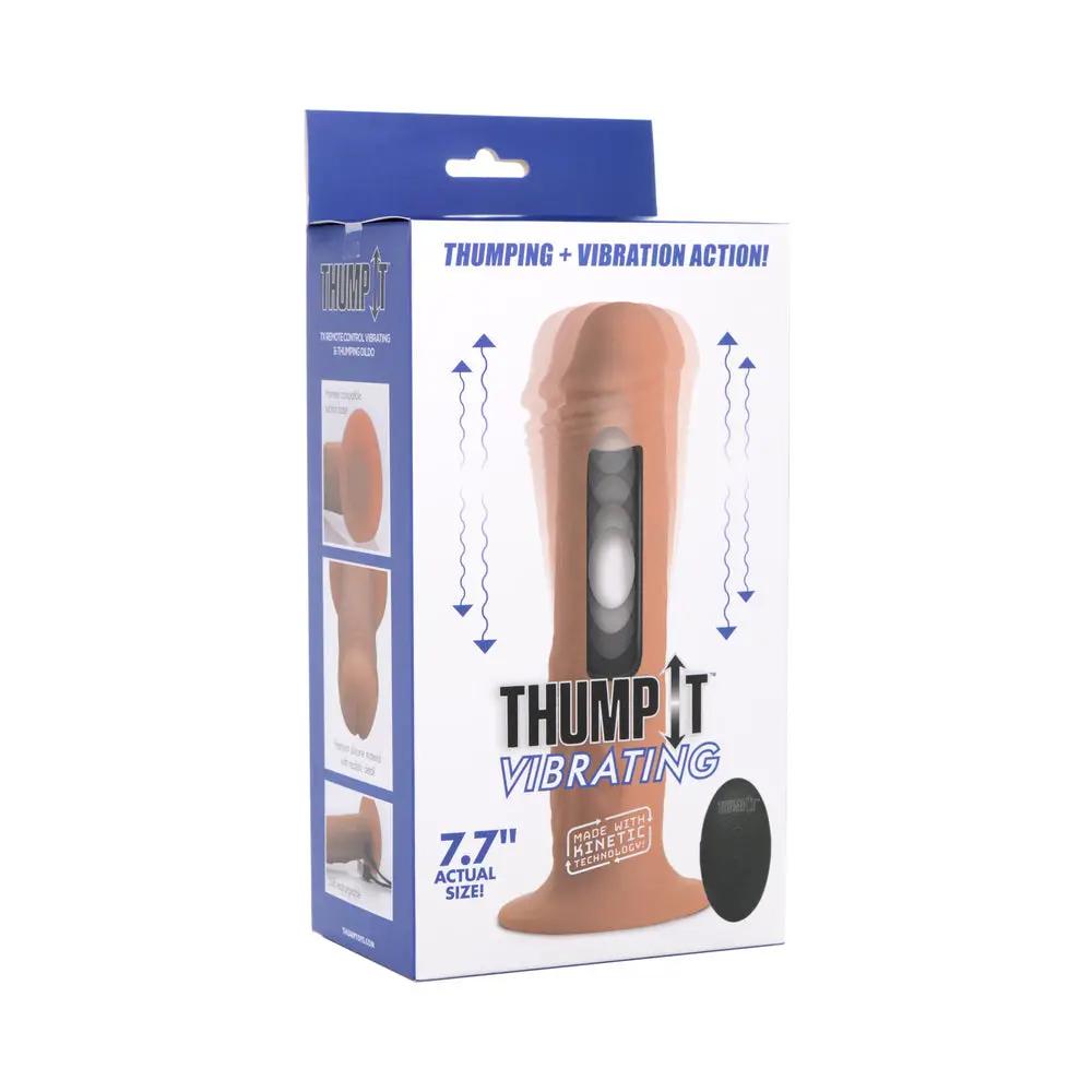 Thump It 7X Remote Vibrating & Thumping Dildo M by XR Brands