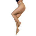 Kixies Tan Fishnet Mardi Gras Tights Size B by Kixies