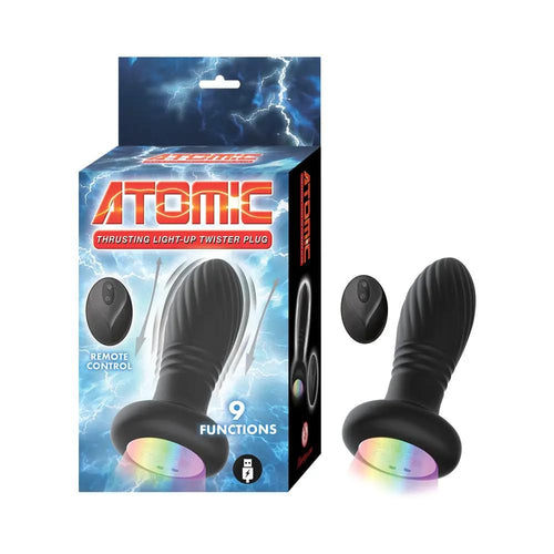 Atomic Thrusting Light-Up Twister Plug Black by Nasstoys