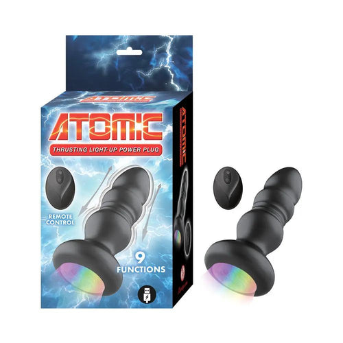 Atomic Thrusting Light-Up Power Plug Black by Nasstoys
