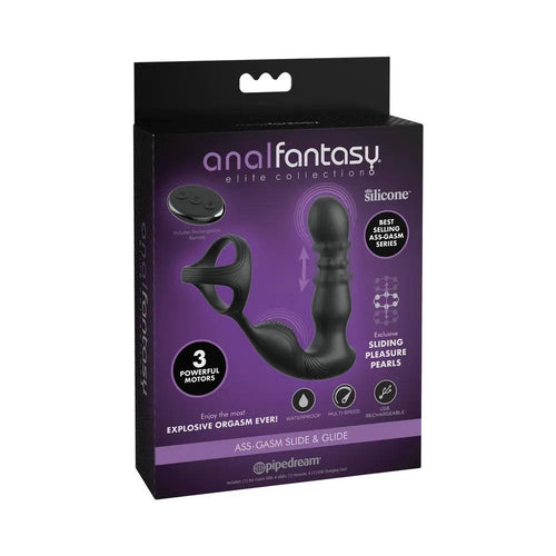 Anal Fantasy Elite Ass-gasm Slide & Glide Black by Pipedream