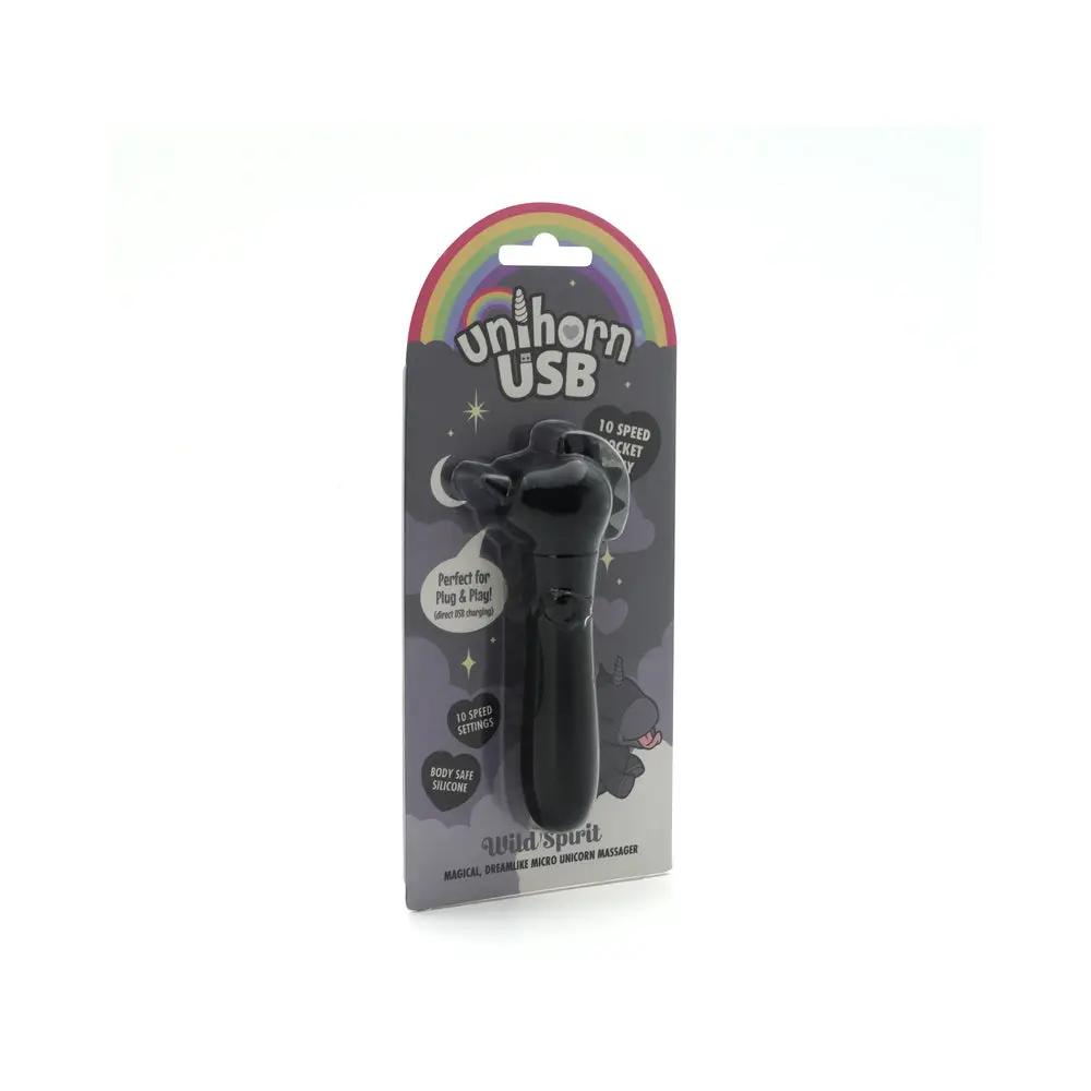 Unihorn USB Bullet Wild Spirit Black by Creative Conceptions