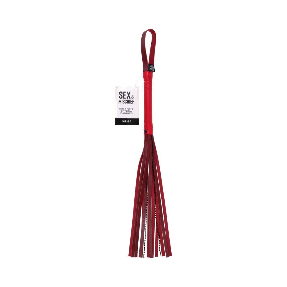 Sportsheets Sex & Mischief Ex's & Oh's Crystal Flogger by Sportsheets