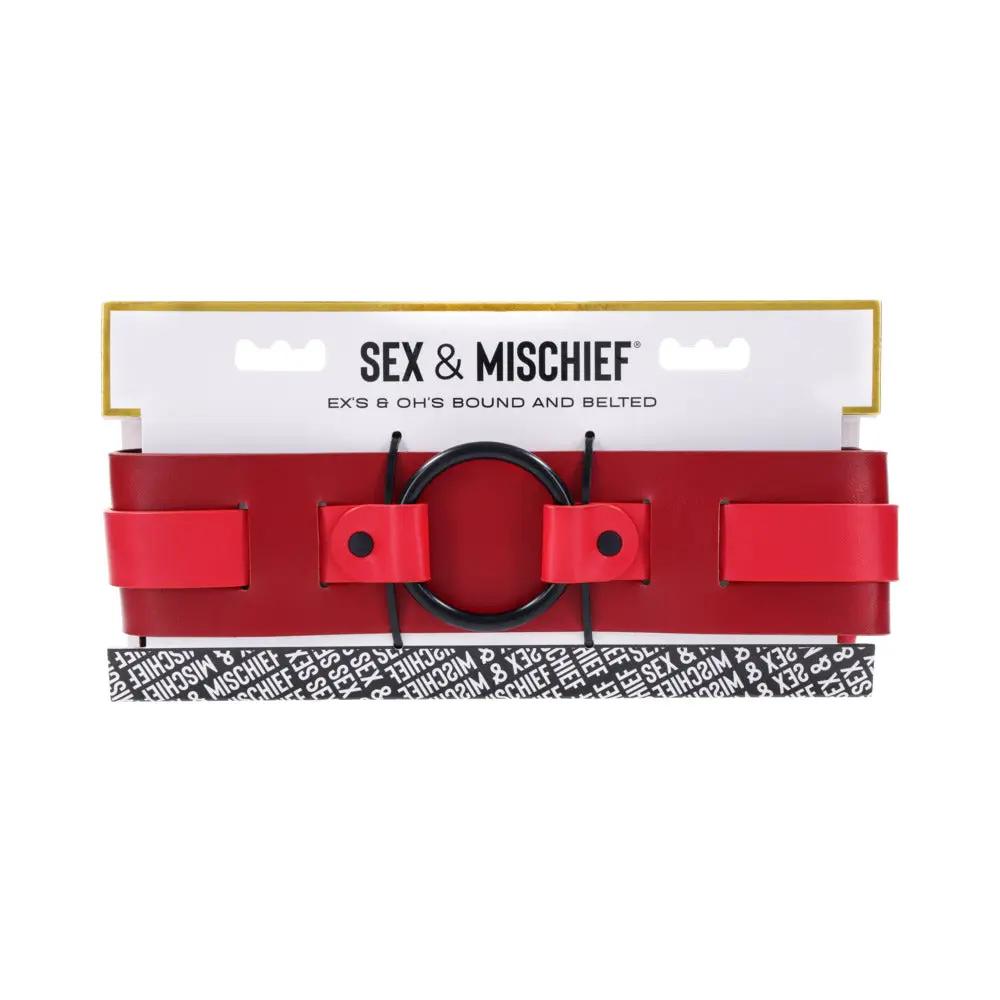 Sportsheets Sex & Mischief Ex's & Oh's Bound and Belted by Sportsheets