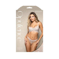 Fantasy Lingerie Opulence Metallic Embroidered Bra with Pearl Underwire Cups & Pearl Panty M/L by Fantasy Lingerie