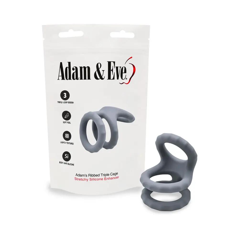 Adam & Eve Adam's Ridged Triple Cage by Adam & Eve