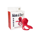 Adam & Eve Vibrating Rose Girth Enhancer Couples Triple Stimulator by Adam & Eve