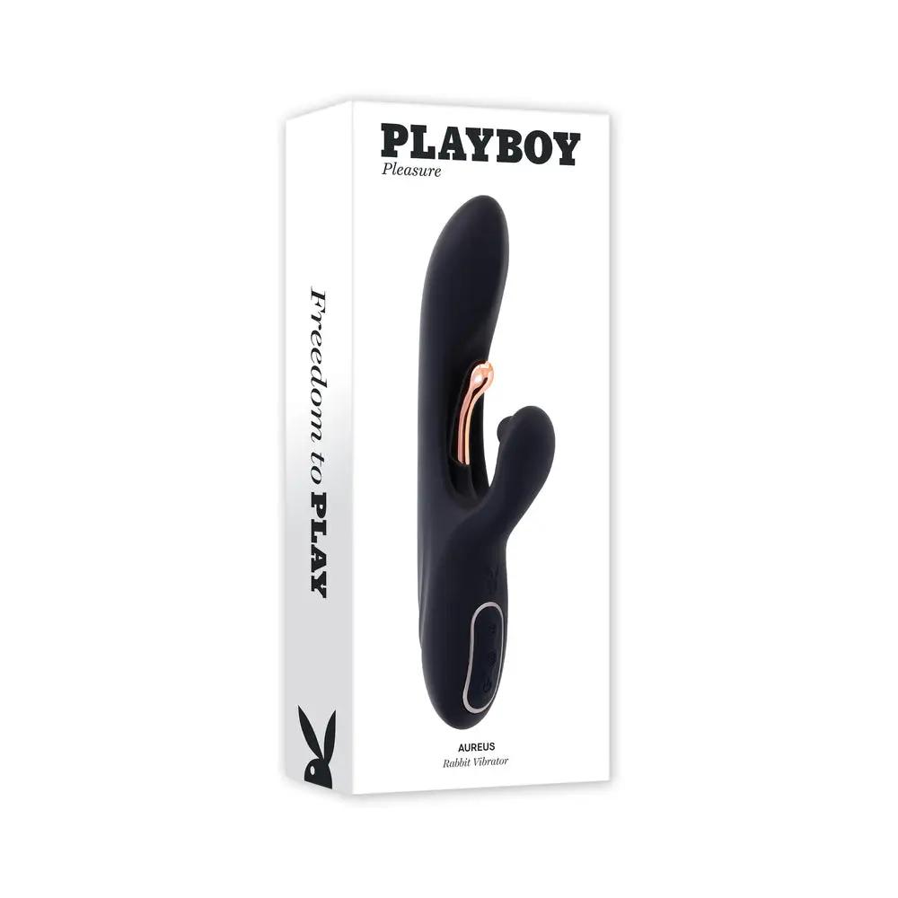 Playboy Aureus Rechargeable Silicone Rabbit Vibrator 2 AM by Playboy