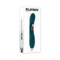 Playboy Aurelie Rechargeable Silicone G-Spot Tickling Vibrator Deep Teal by Playboy