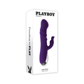 Playboy Bunny Punch Rechargeable Silicone Rabbit Vibrator Purple by Playboy