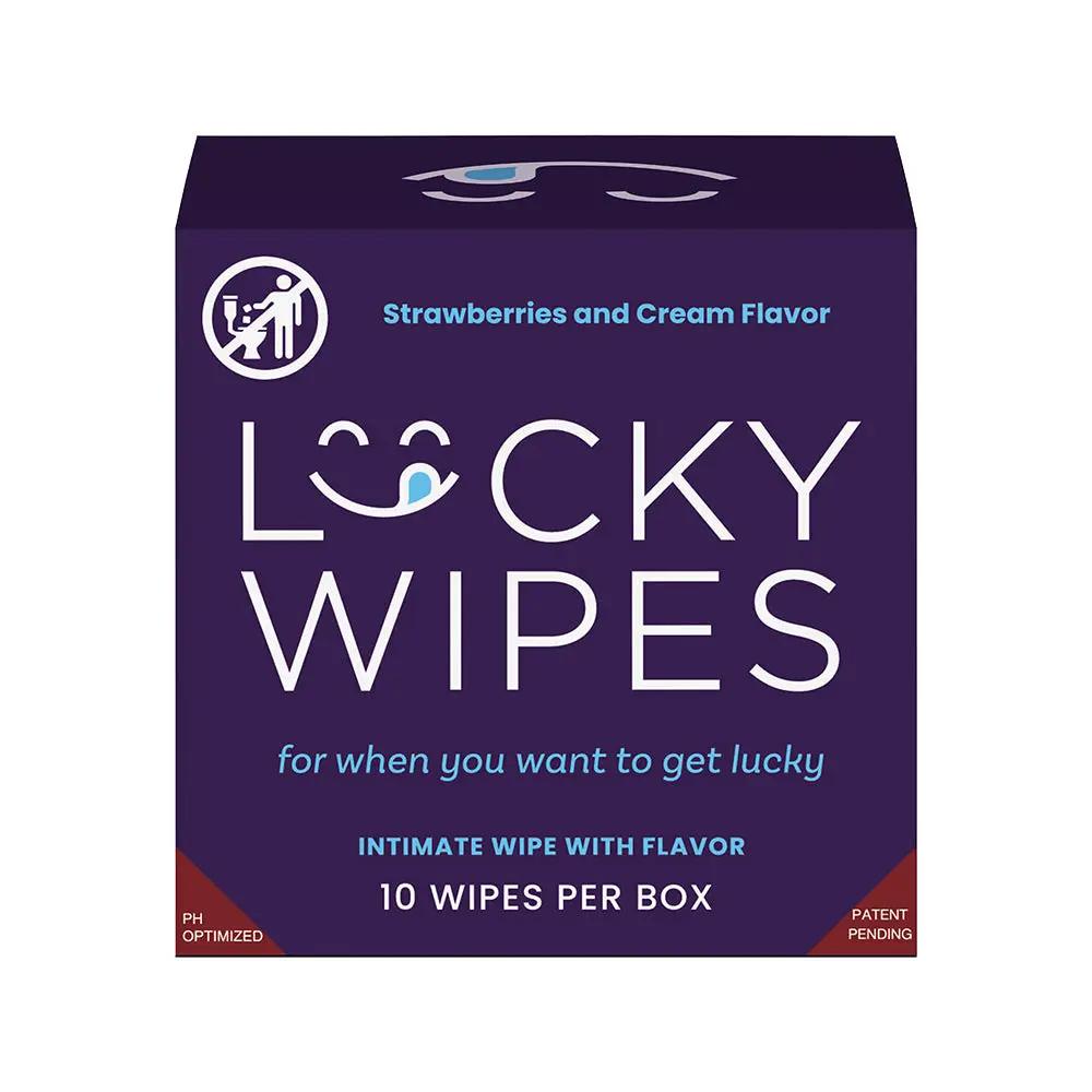 Sweetums Lucky Wipes Strawberries & Cream Flavor 10-Pack by Sweetums