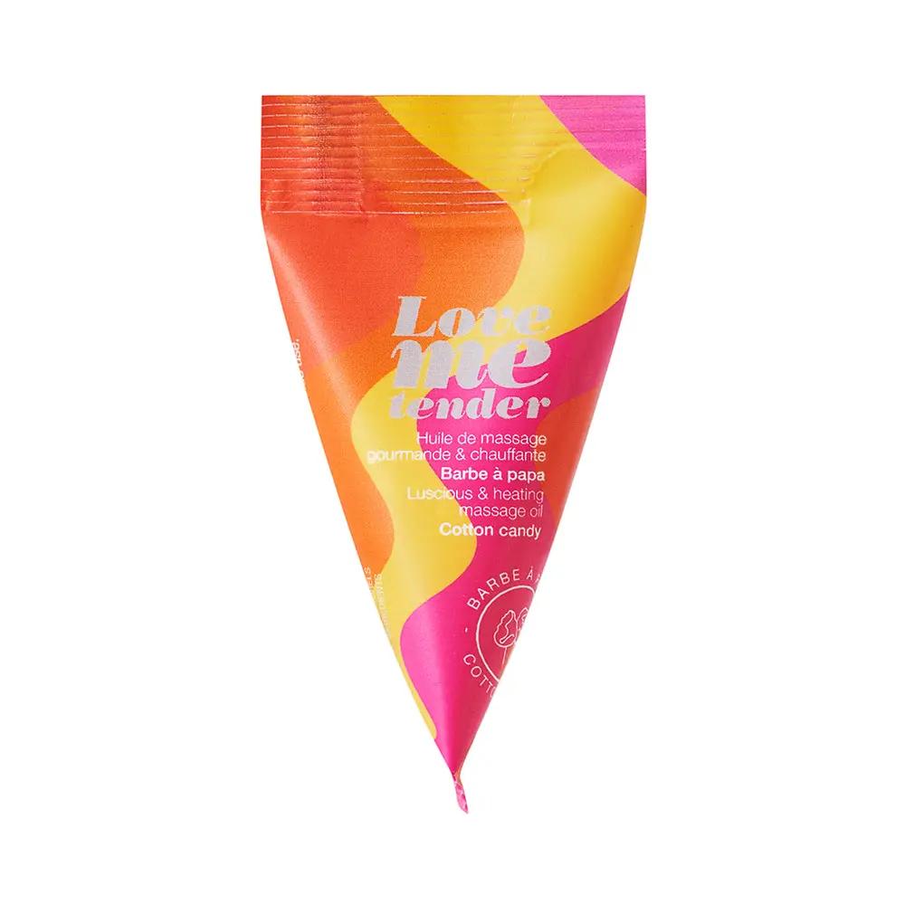 Love to Love Love Me Tender Luscious & Heating Massage Oil Cotton Candy 0.33 oz. by Lovely Planet