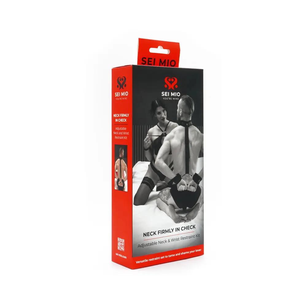 SEI MIO Neck Firmly in Check Adjustable Neck & Wrist Restraint Kit by Creative Conceptions