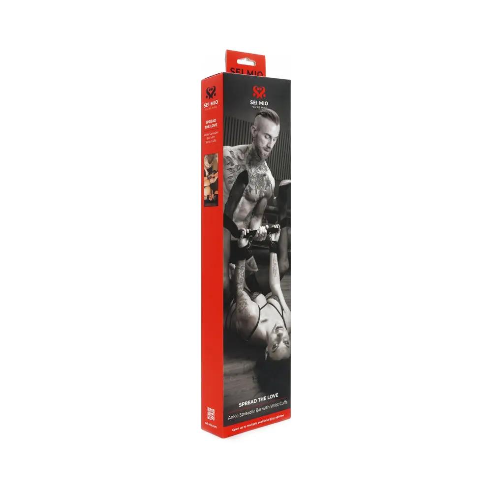 SEI MIO Spread the Love Ankle Spreader Bar with Wrist Cuffs by Creative Conceptions