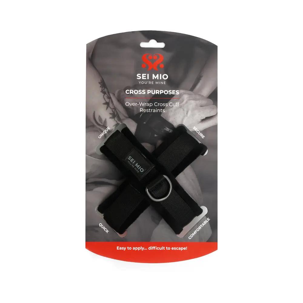 SEI MIO Cross Purposes Unique Over-Wrap Cross Cuff Restraints by Creative Conceptions