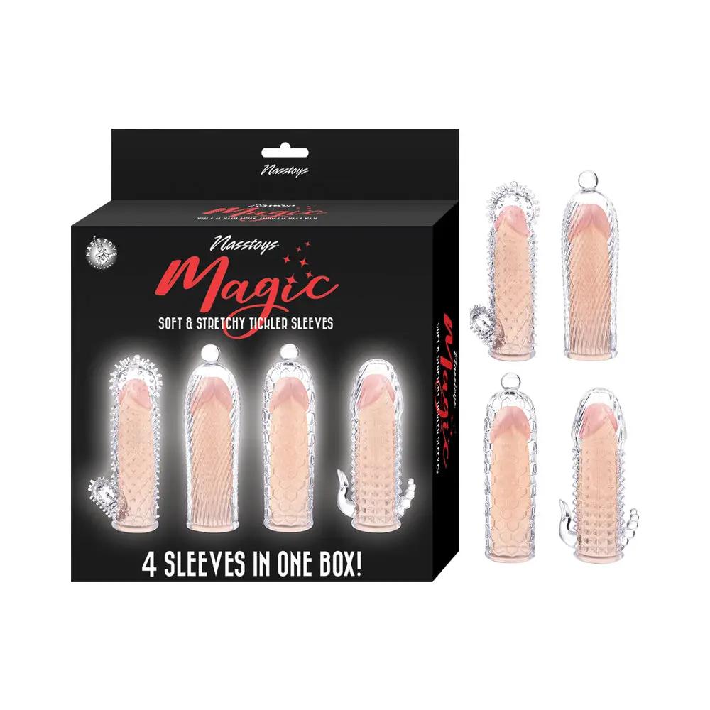 Magic Soft & Stretchy Tickler Sleeves Clear by Nasstoys
