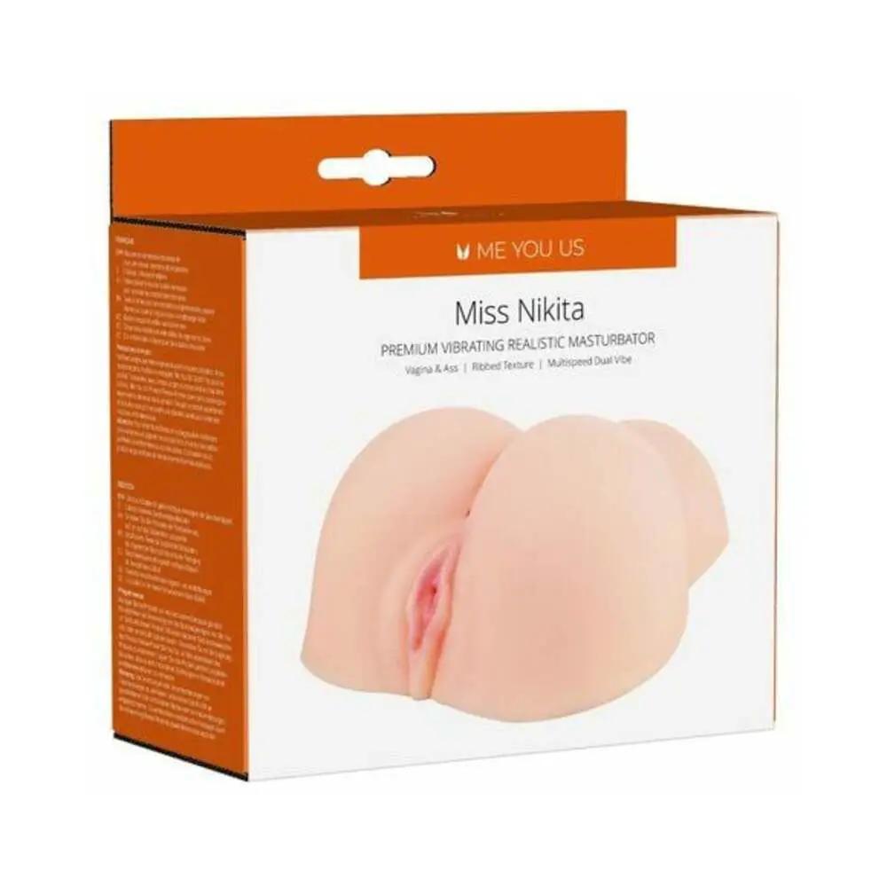 Me You Us Miss Nikita Premium Vibrating Realistic Masturbator Vanilla by Me You Us