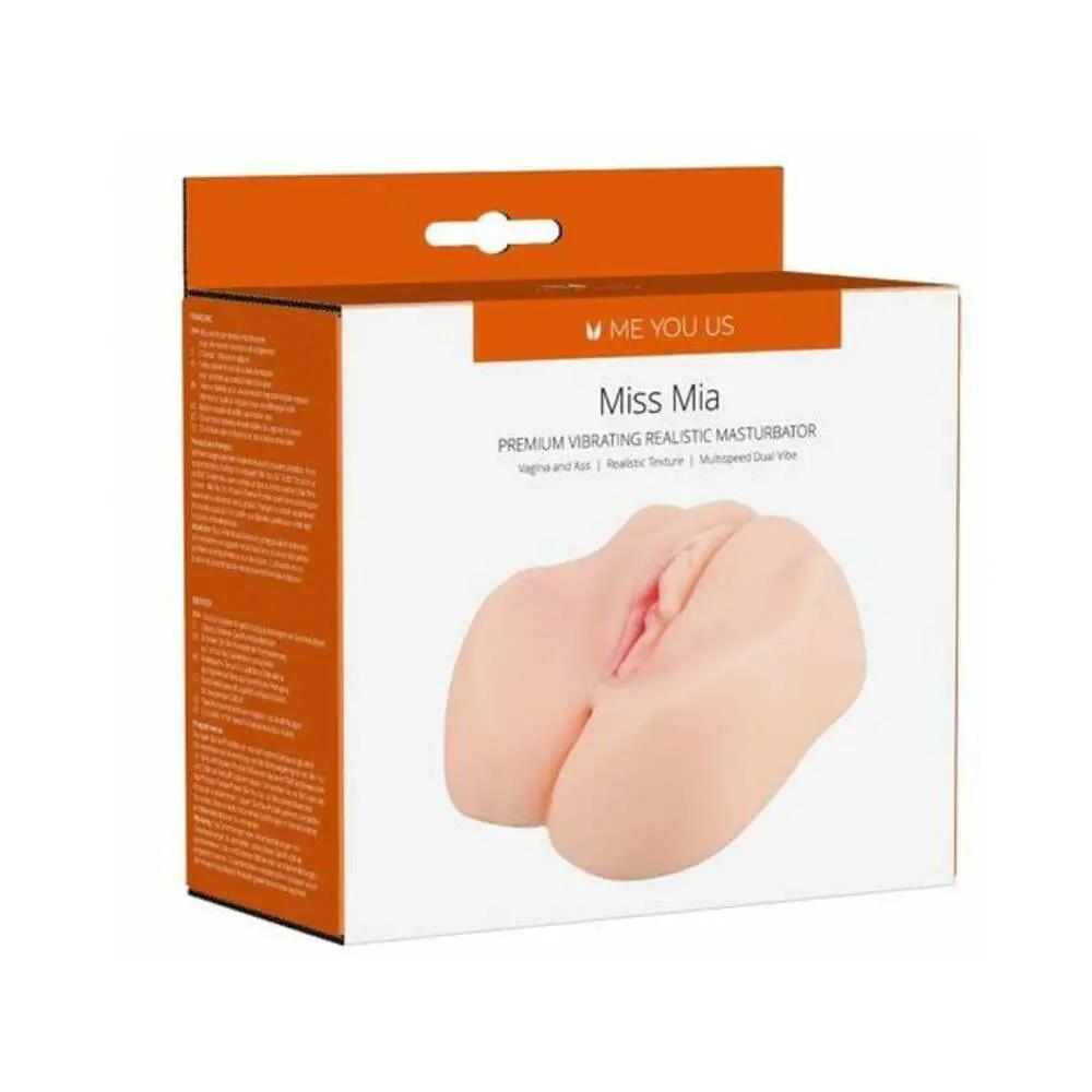 Me You Us Miss Mia Premium Vibrating Realistic Masturbator Vanilla by Me You Us