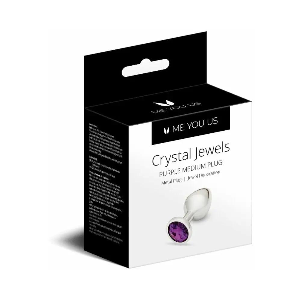 Me You Us Crystal Jewels Metal Plug Purple Medium by Me You Us