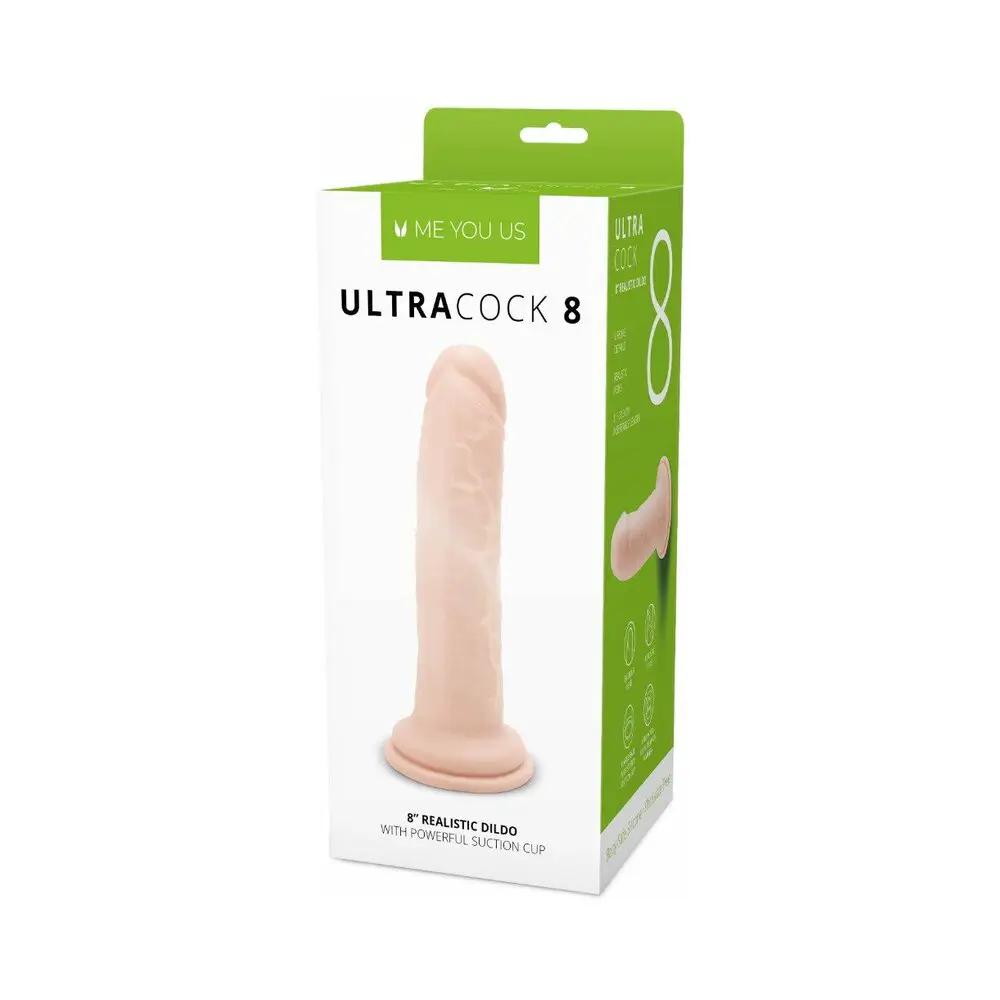 Me You Us Ultra Cock 8 in. Realistic Dildo Vanilla by Me You Us